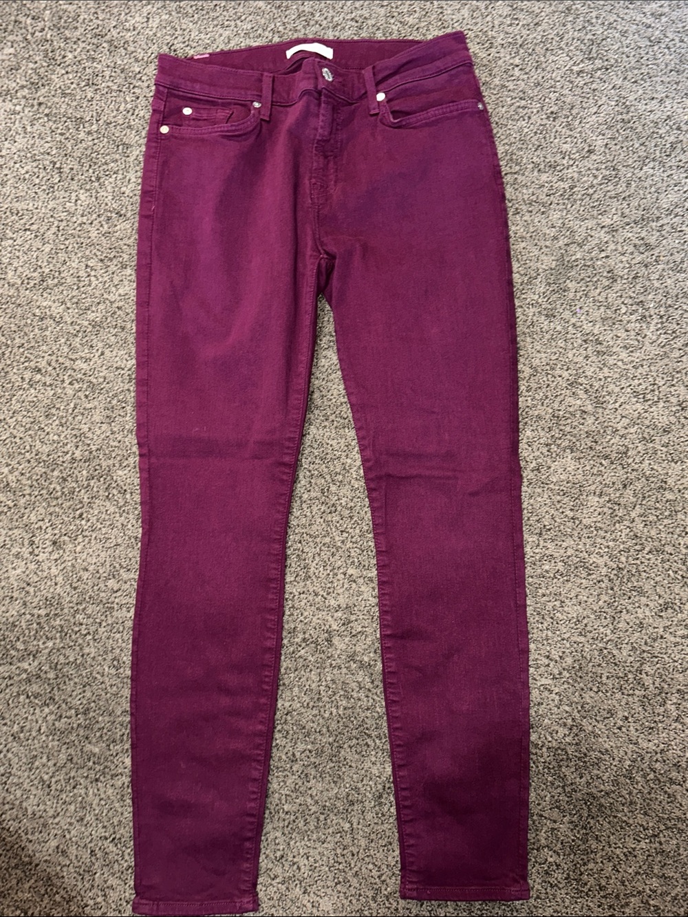 Seven7 Women's Skinny Jeans in Berry Plum